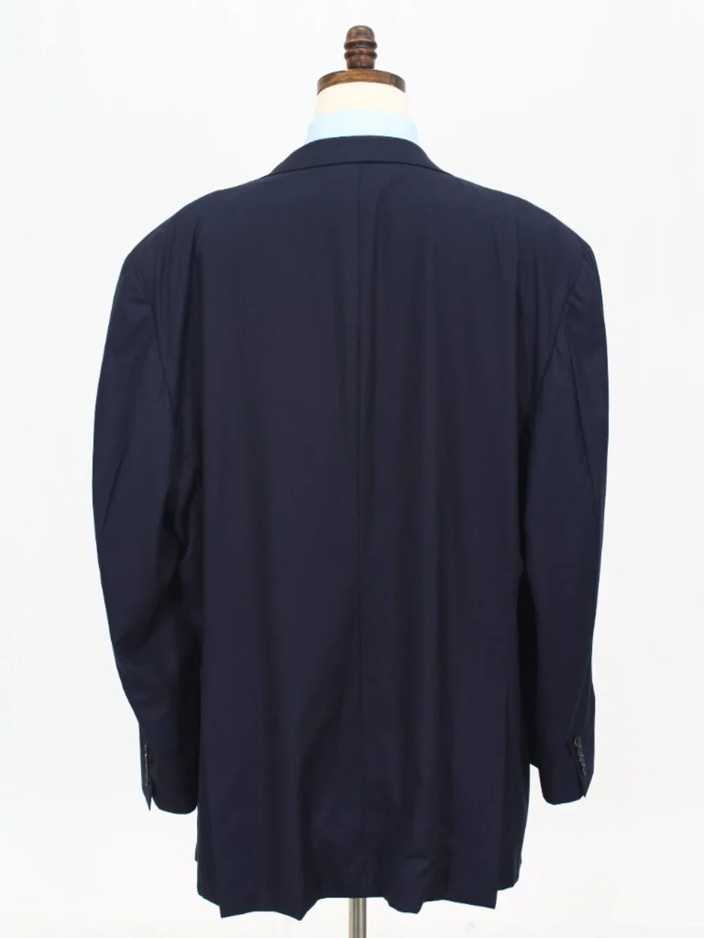 Hickey Freeman Mahogany 52L 42x35 Navy Full Suit 2-Button Solid R919